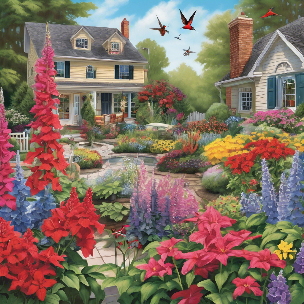 Como atraer colibríes a tu jardín durante todo el año