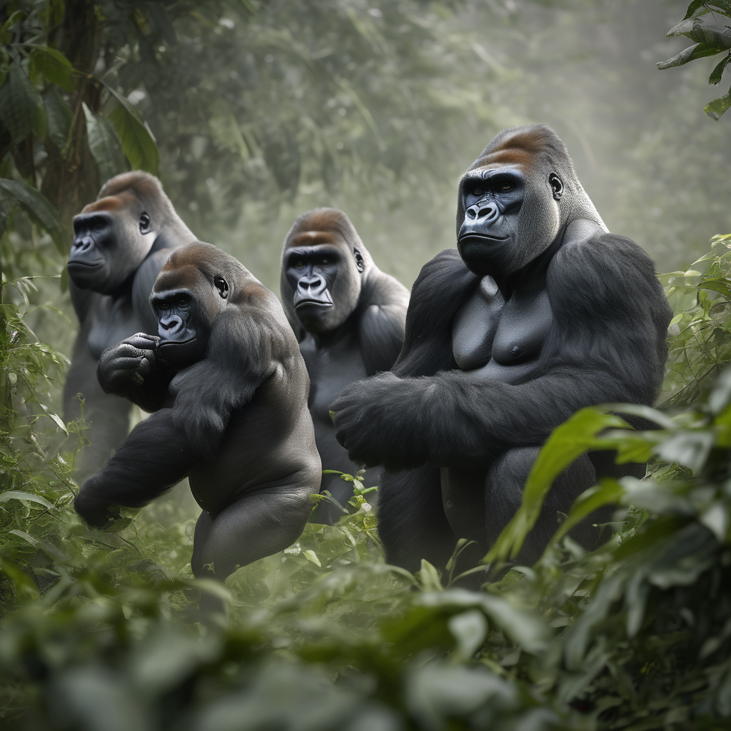 Cómo los gorilas crean familias con jerarquías sociales complejas