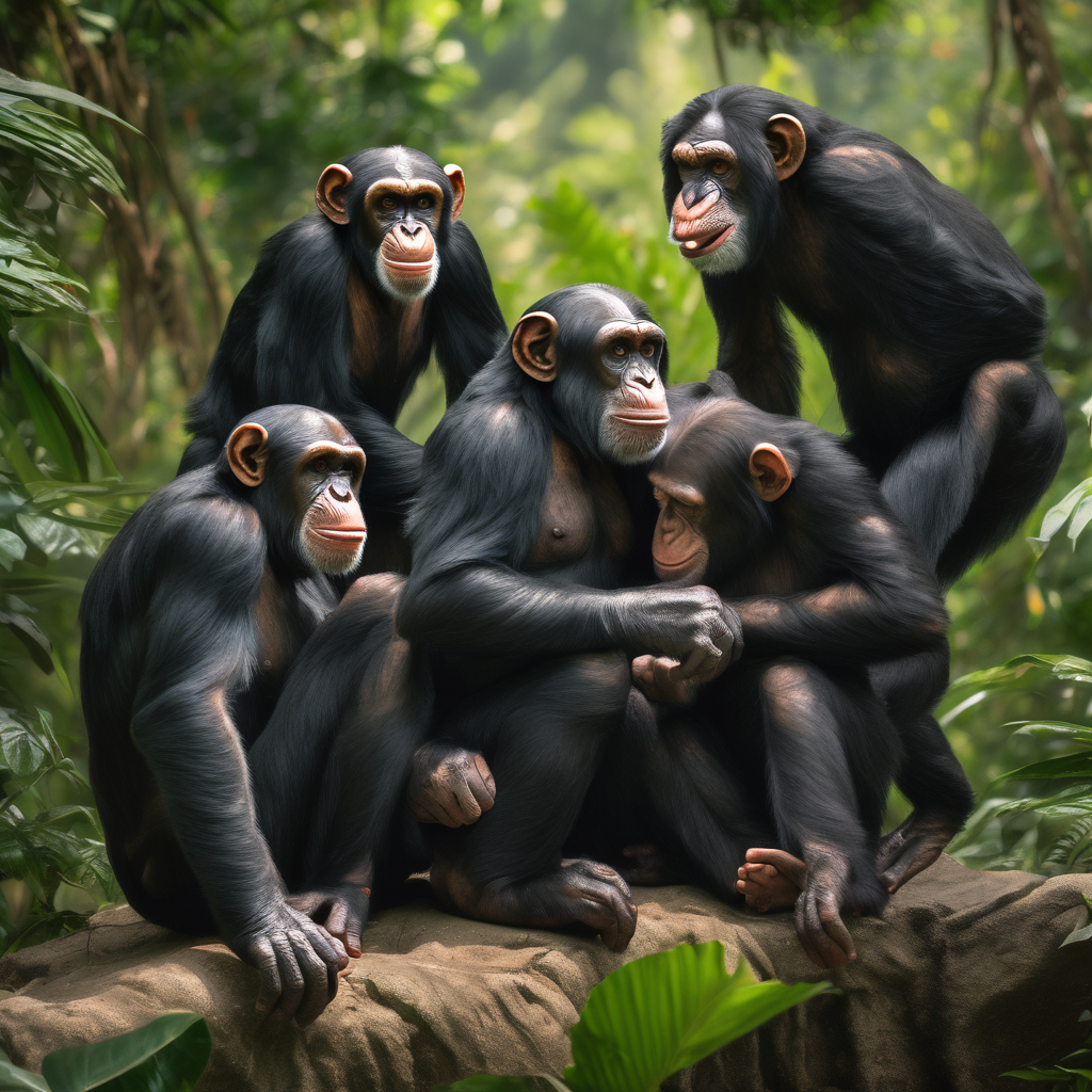 El comportamiento social de los chimpancés: nuestros parientes más cercanos