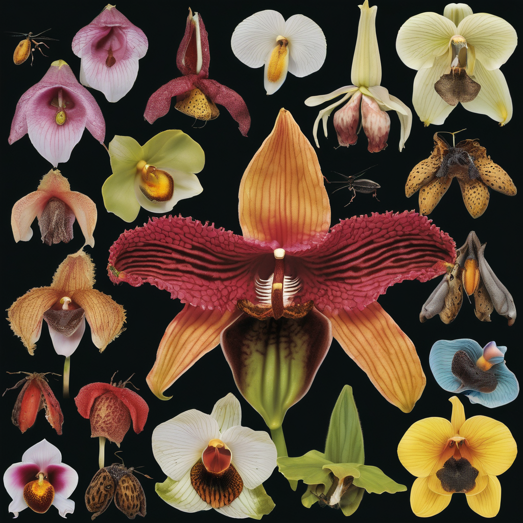 Las flores más extrañas del mundo y los insectos especializados que las polinizan