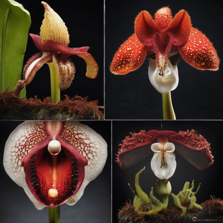 Las flores más extrañas del mundo y los insectos especializados que las polinizan