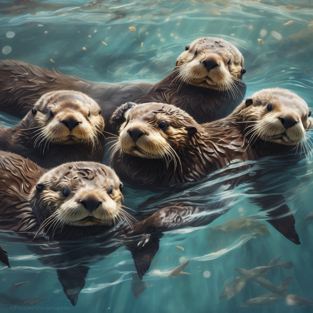 Las nutrias marinas: los animales que usan herramientas y duermen tomados de la mano
