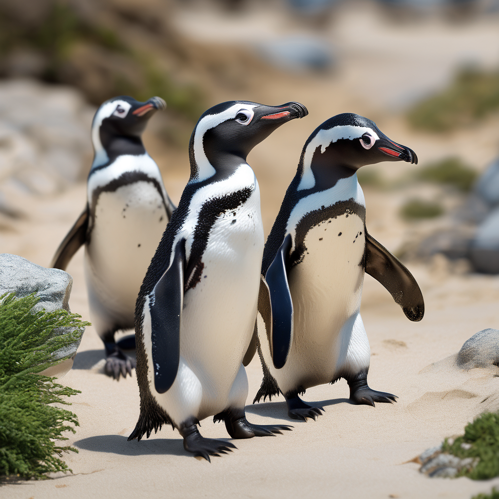 Cómo los pingüinos africanos sobreviven en un clima cálido